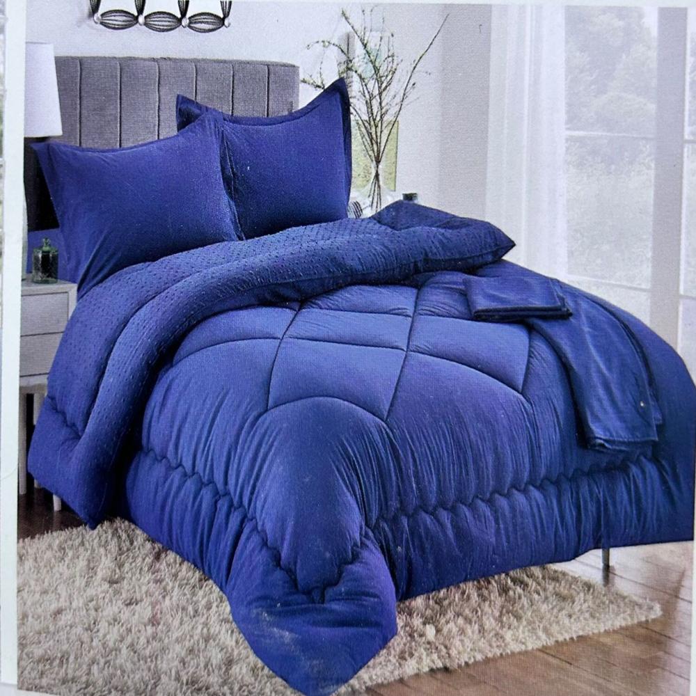 Set edredón Queen antiestrés de 5 pz 100% Algodón - U11