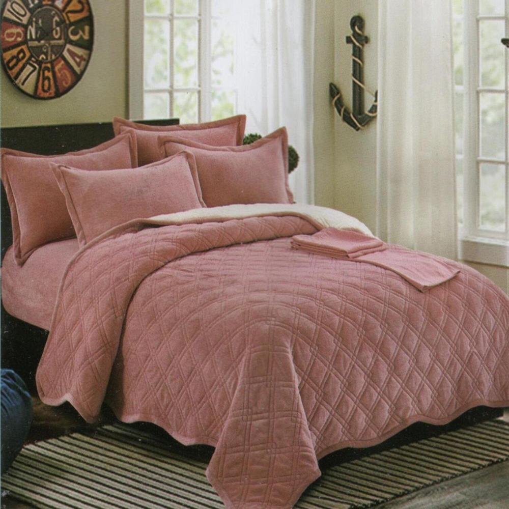 Set de cubrecama 2 pz carnero con piel de ángel 5 piezas - GA10