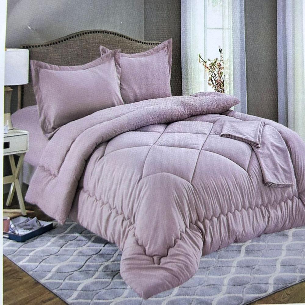 Set edredón Queen antiestrés de 5 pz 100% Algodón - U6