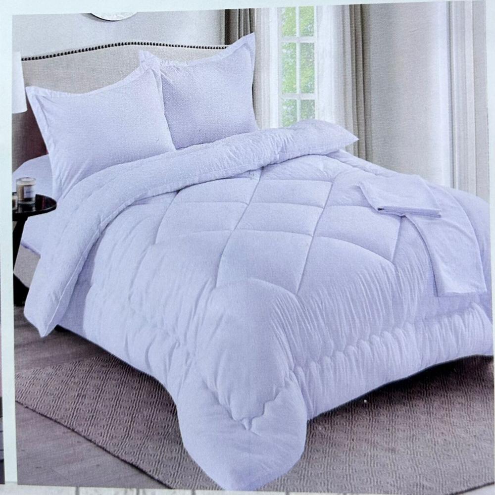 Set edredón Queen antiestrés de 5 pz 100% Algodón - U9