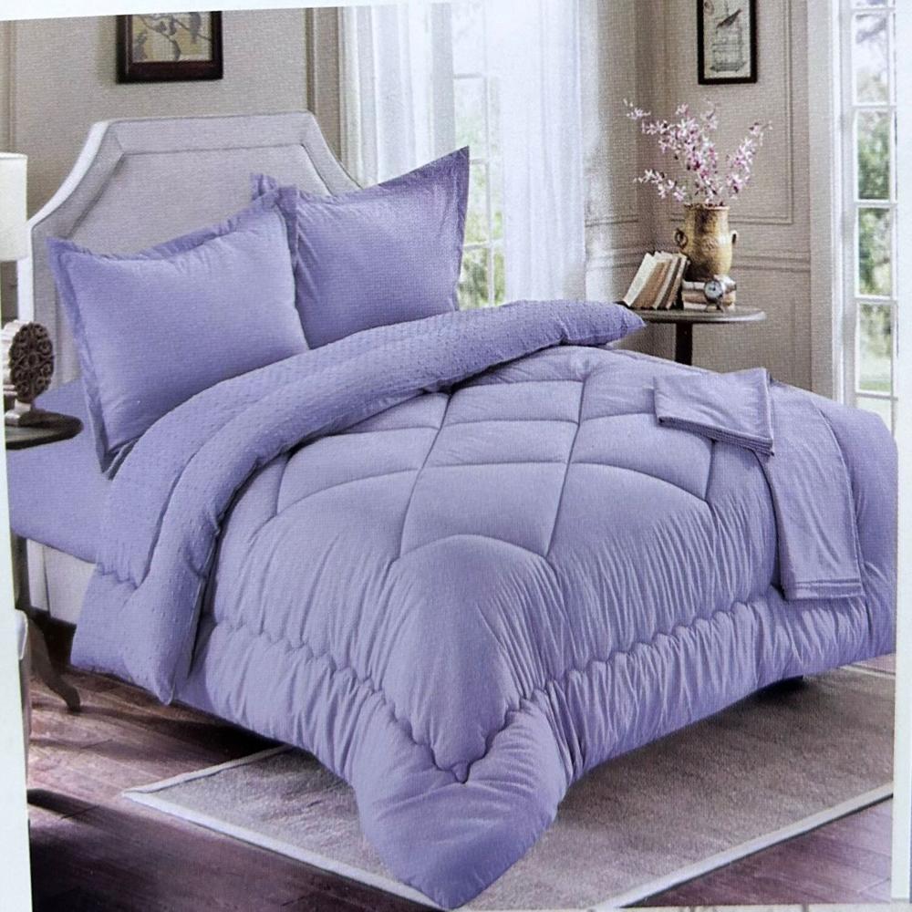 Set edredón Queen antiestrés de 5 pz 100% Algodón - U7