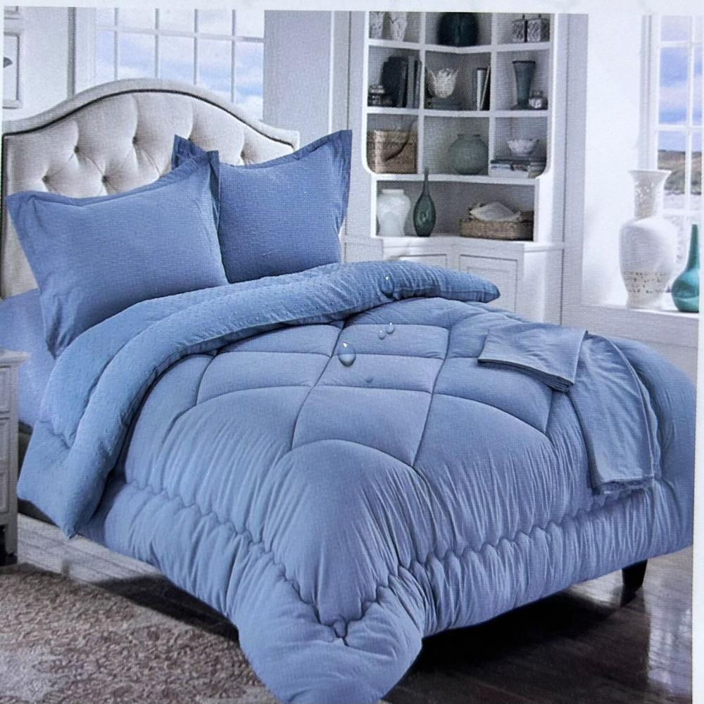 Set edredón 2 pz antiestrés de 5 pz 100% Algodón - X5