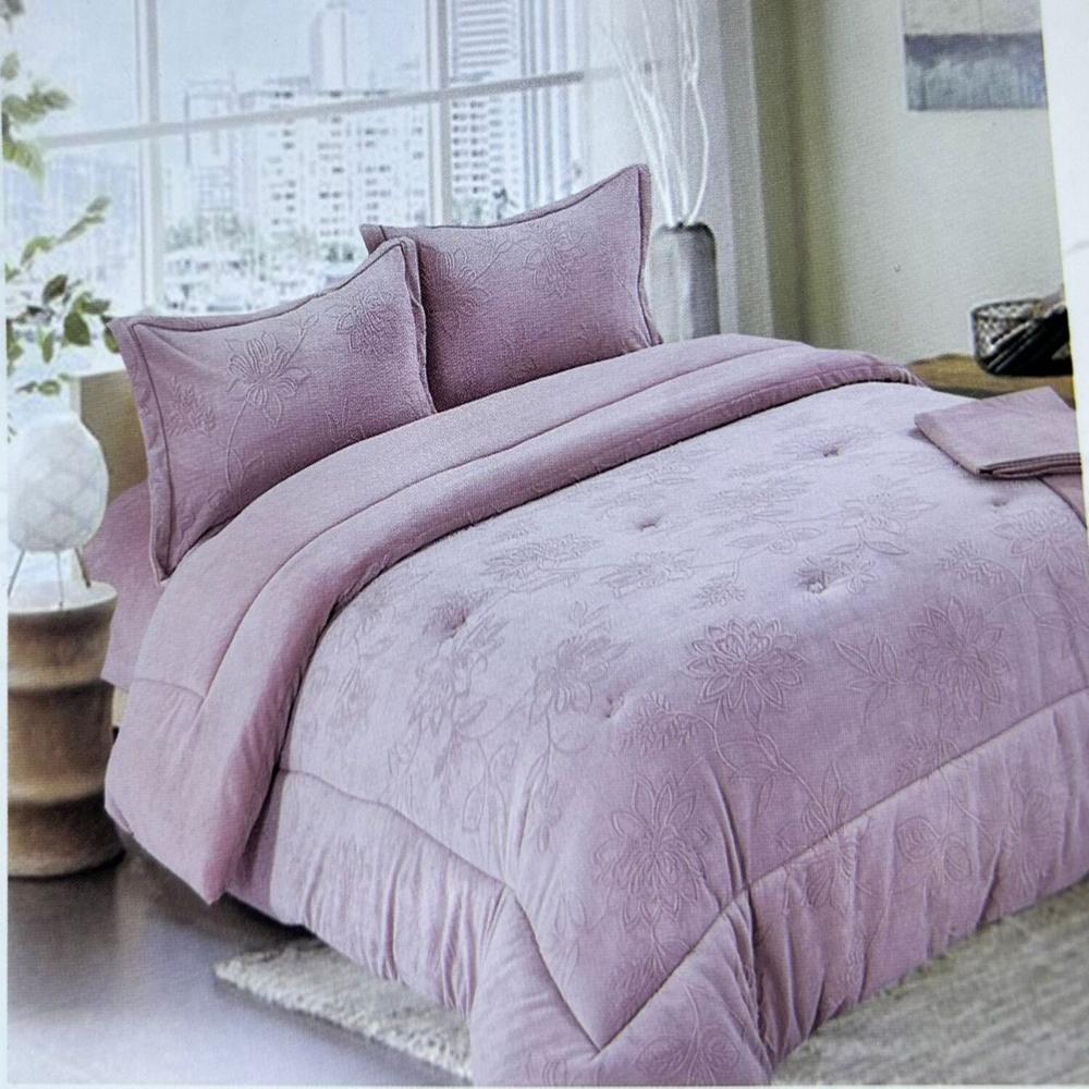 Set de Edredón 2 pz  piel de ángel con piel 5 piezas invierno - P5