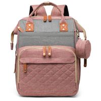 Mochila Pañalera Confort Rojo Gris