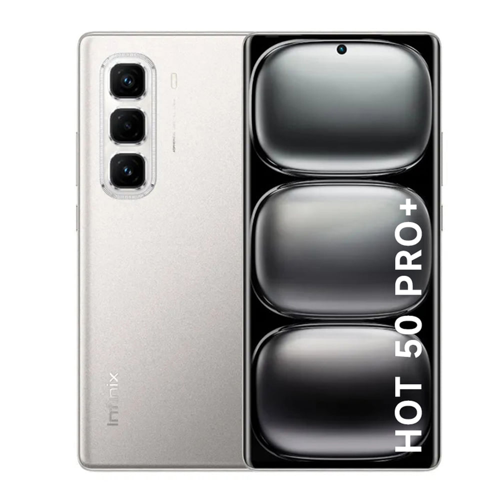 Celular Infinix Hot 50 Pro+ 256GB 8GB Ram Gris Pantalla FHD+ 120Hz 50MP