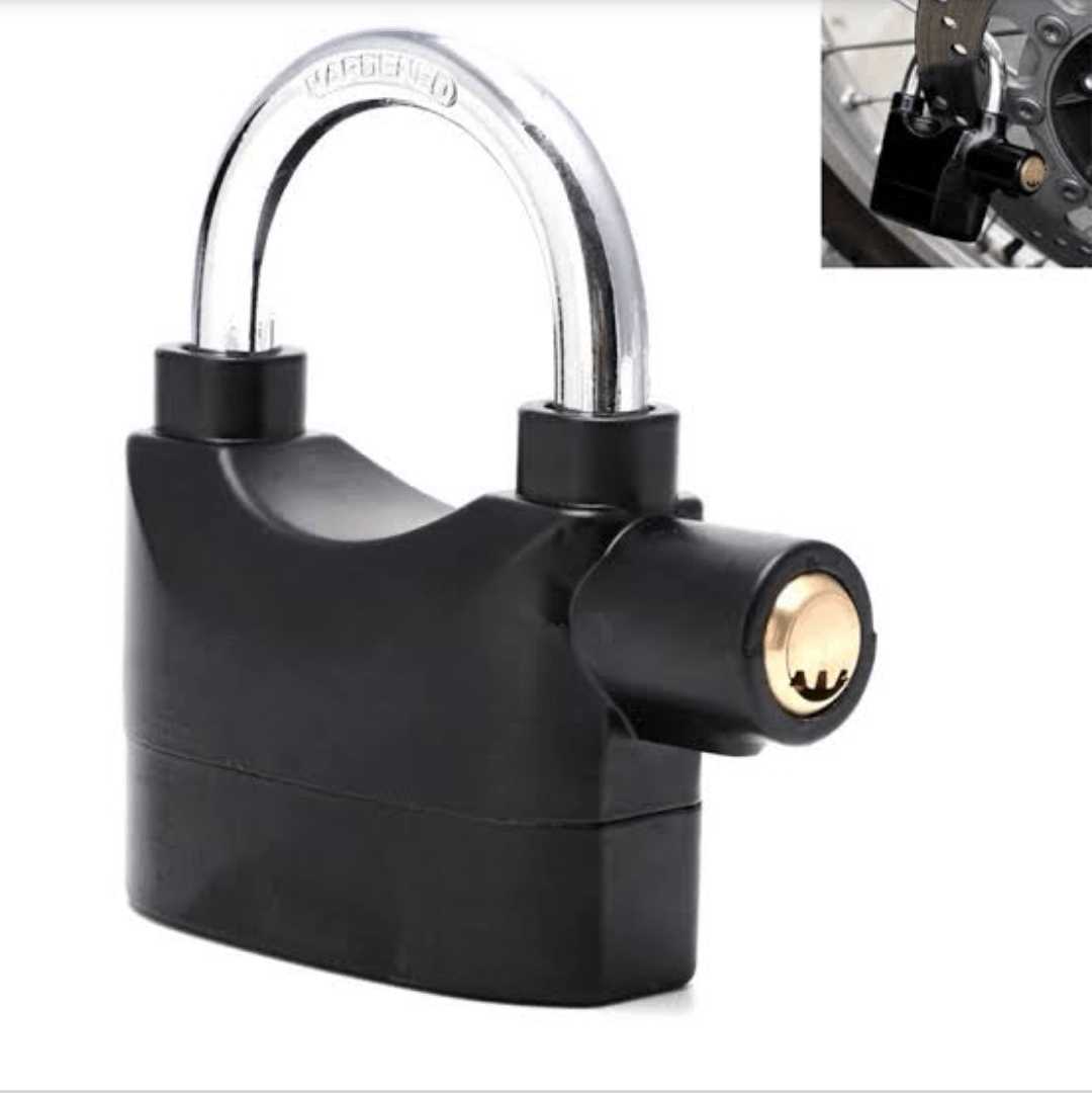 Candado con Alarma Negro