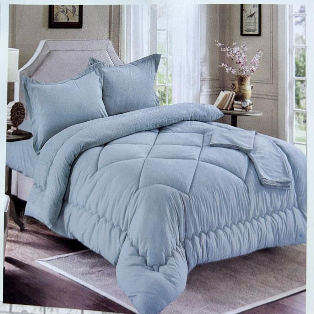 Set edredón Queen antiestrés de 5 pz 100% Algodón - U10