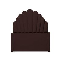 Cabecera Emperatriz Abanico 2 Plz - Chocolate
