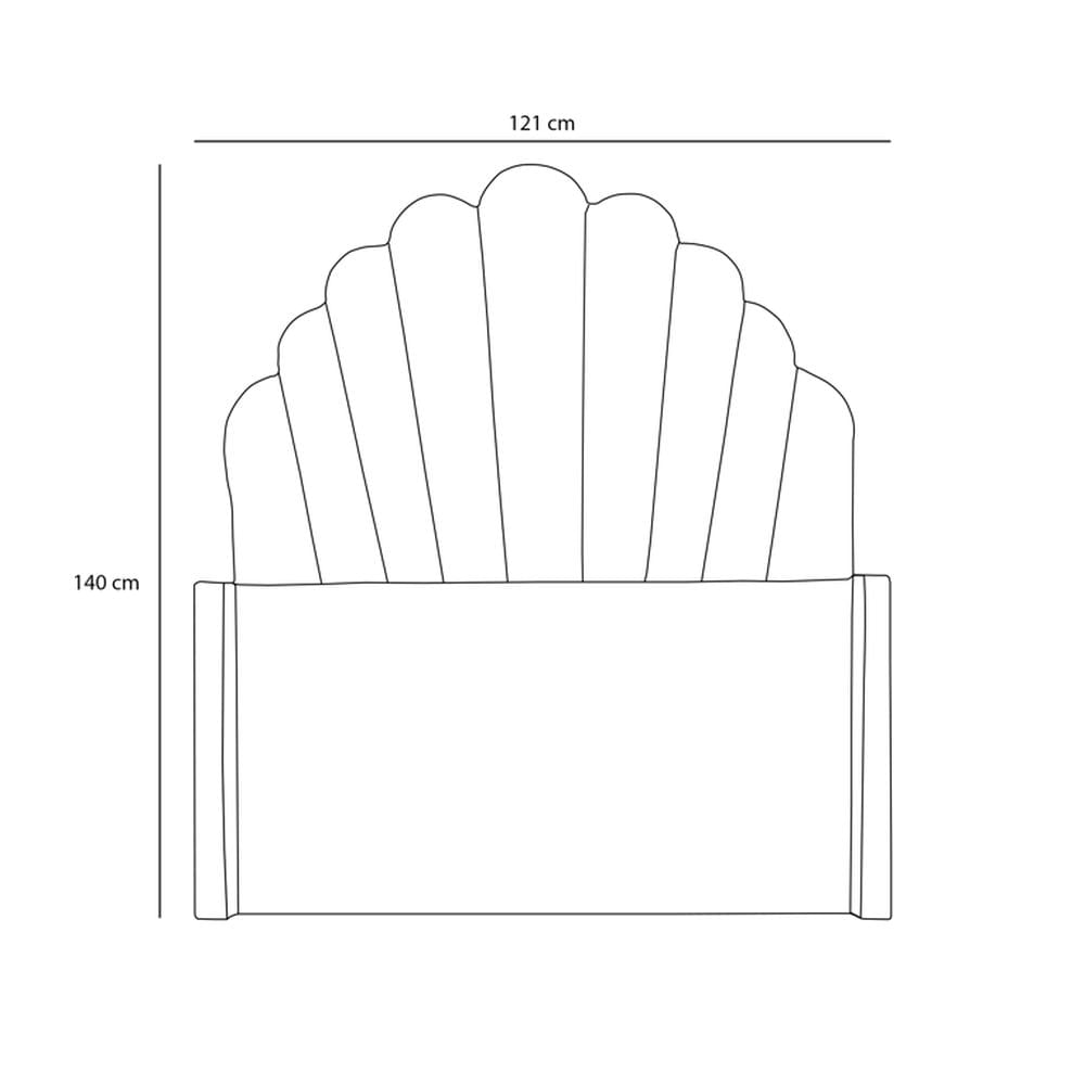 Cabecera Emperatriz Abanico 1.5 Plz - Azul Marino