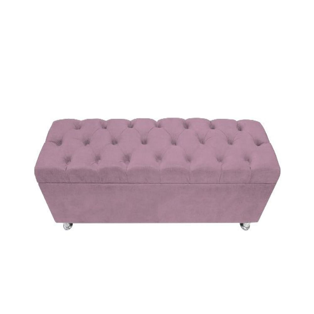 Baúl Capitoneado Bunn 1.5 Plz - Rosado