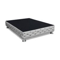Base De Cama Aarhus 1.5 plz - Gris Claro