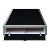 Base De Cama Bregenz 1.5 Plz - Gris Claro