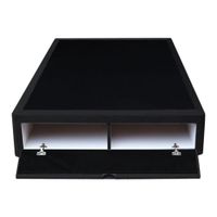 Base De Cama Bregenz 1.5 Plz - Negro