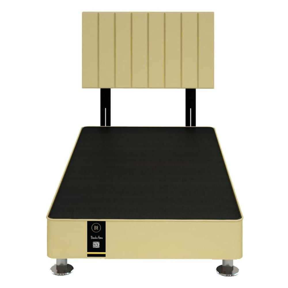 Dormitorio Linz + Cabecera Neuss Pata Desmontable 1.5 Plz-Beige Claro