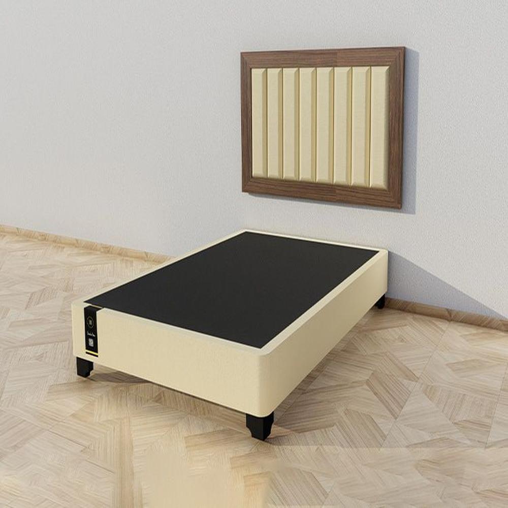 Dormitorio Segovia + Cabecera Aerea 1.5 plz - Beige Oscuro y Catania