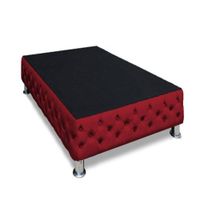 Base De Cama Aarhus 1.5 plz - Rojo