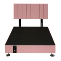 Dormitorio Linz 1.53 x 2.03 + Cabecera Neuss Pata Desmontable Queen-Rosado