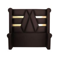 Cabecera Signature Ourense con Tela espejo 2 Plz - Chocolate