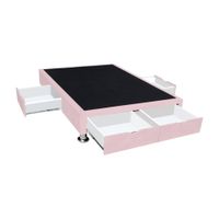 Base de Cama Villach 2 Plz - Rosado