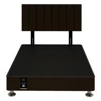 Dormitorio Linz + Cabecera Neuss Pata Desmontable 2 Plz - Chocolate Oscuro