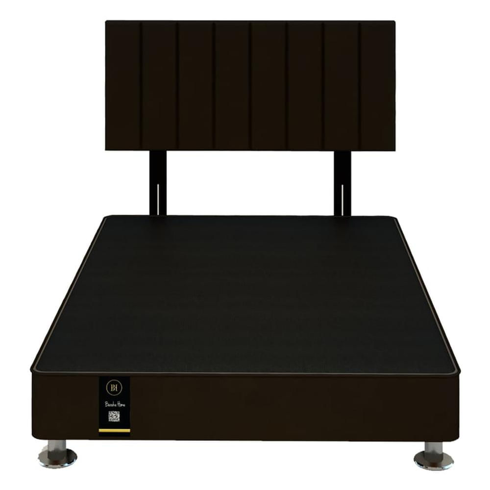 Dormitorio Linz + Cabecera Neuss Pata Desmontable 2 Plz - Chocolate Oscuro