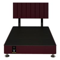 Dormitorio Linz + Cabecera Neuss Pata Desmontable 2 Plz- Vino
