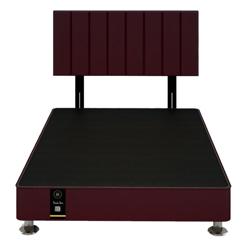 Dormitorio Linz + Cabecera Neuss Pata Desmontable 2 Plz- Vino