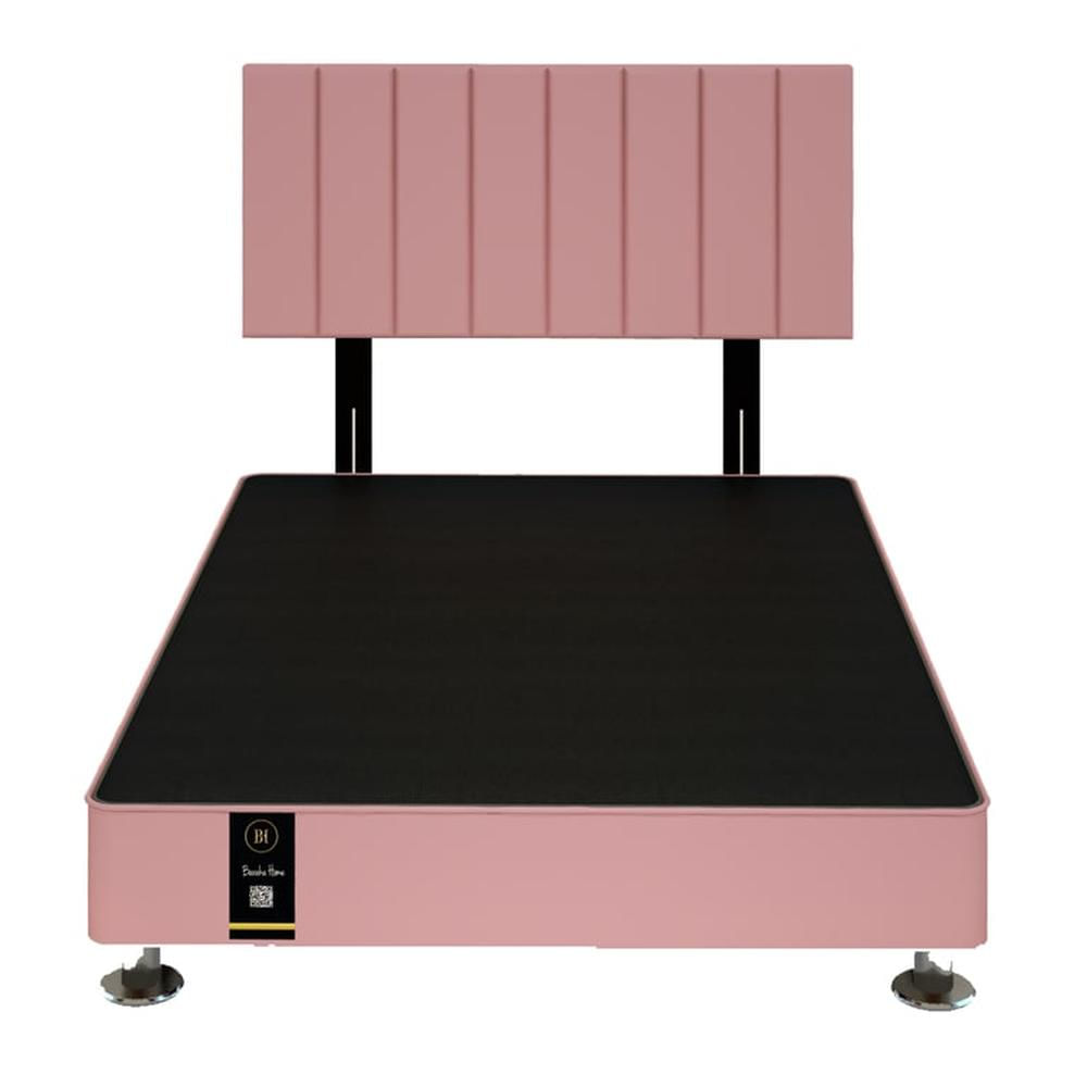 Dormitorio Linz + Cabecera Neuss Pata Desmontable 2 Plz - Rosado