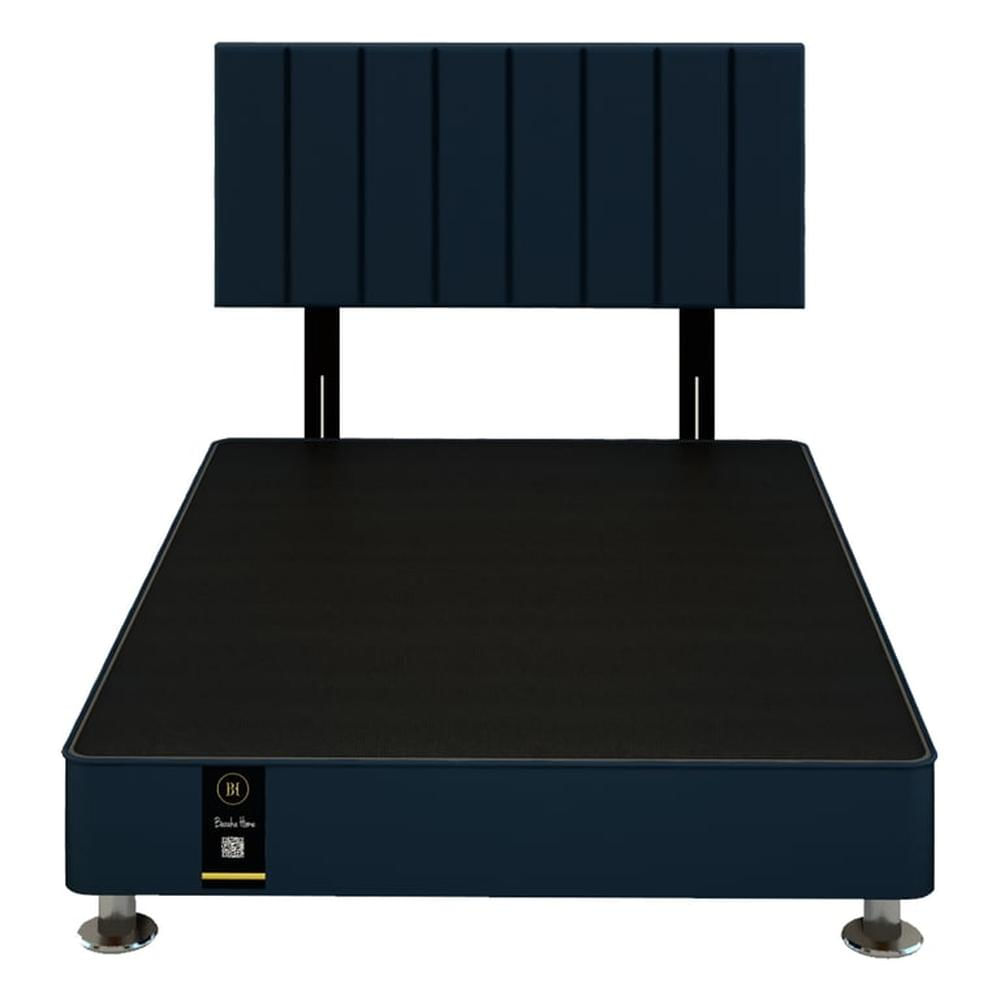 Dormitorio Linz + Cabecera Neuss Pata Desmontable 2 Plz - Azul Marino