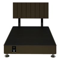 Dormitorio Linz + Cabecera Neuss Pata Desmontable 2 Plz - Chocolate Claro