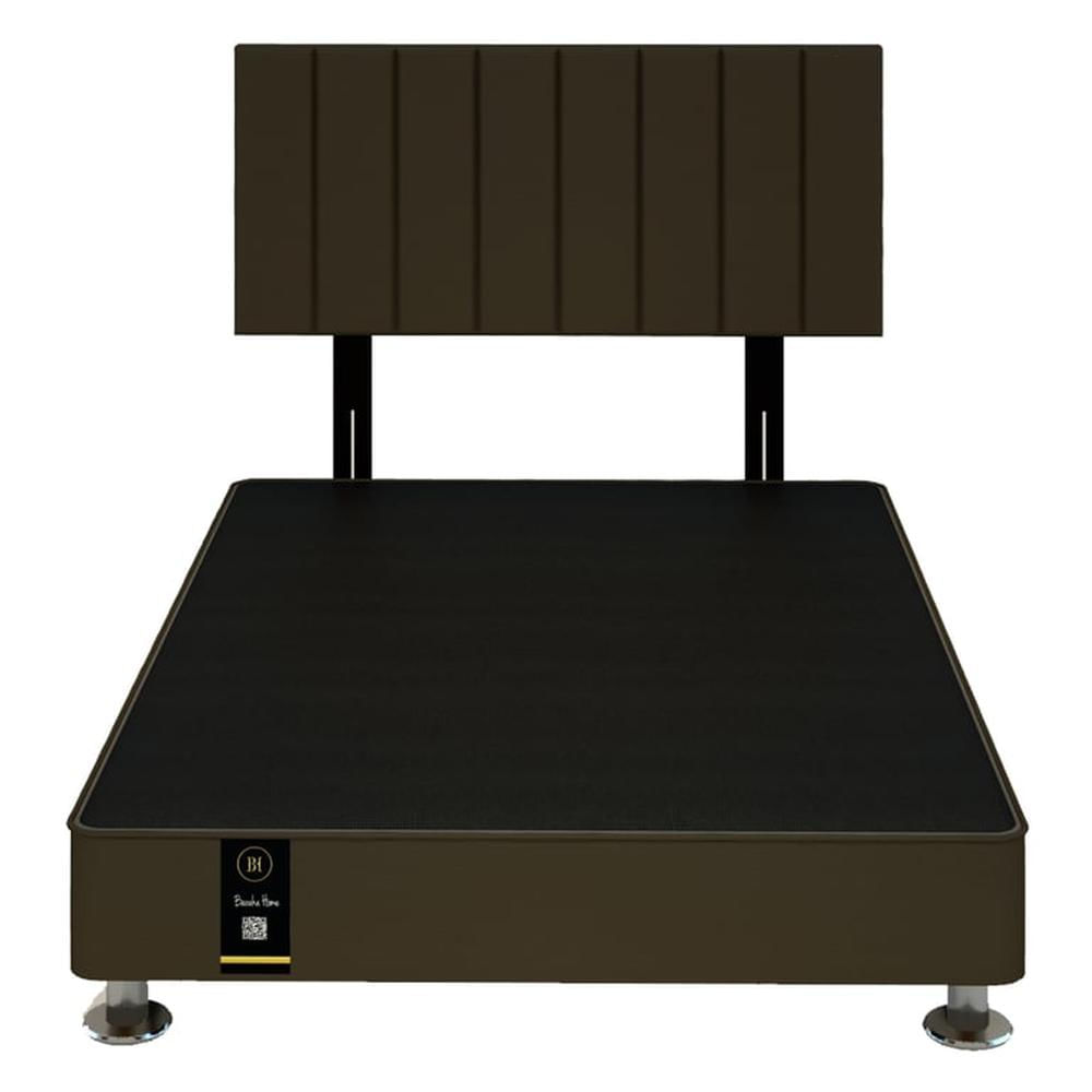 Dormitorio Linz + Cabecera Neuss Pata Desmontable 2 Plz - Chocolate Claro