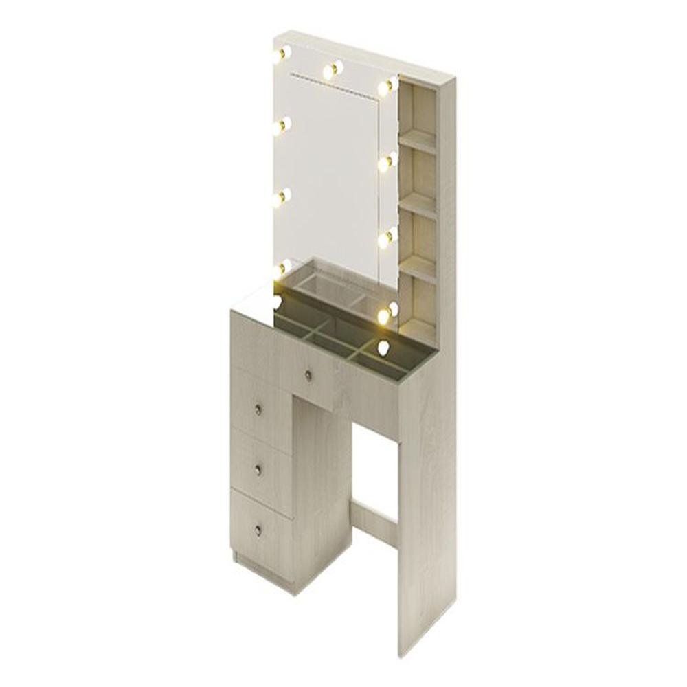 Tocador Organizador Cassia Con Espejo Despegable - Polar