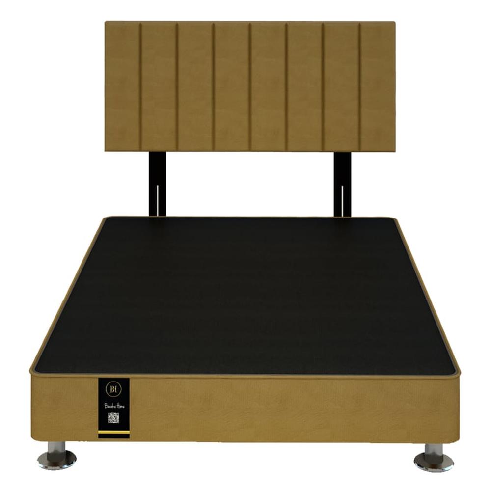 Dormitorio Linz + Cabecera Neuss Pata Desmontable 2 Plz- Beige Oscuro