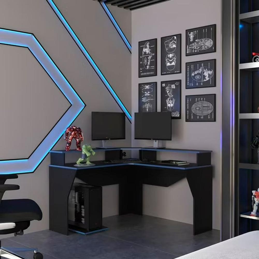 Escritorio Gamer Corse - Negro
