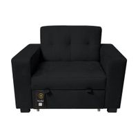 Sofa Cama Madison 1 Plz - Negro
