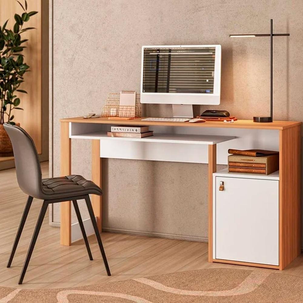 Escritorio con Cajones Anabar - Damasco y Blanco