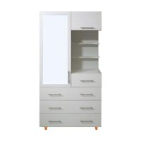 Ropero Vaduz 1 Cuerpo + 8 cajones + 1 cajón secreto - Blanco