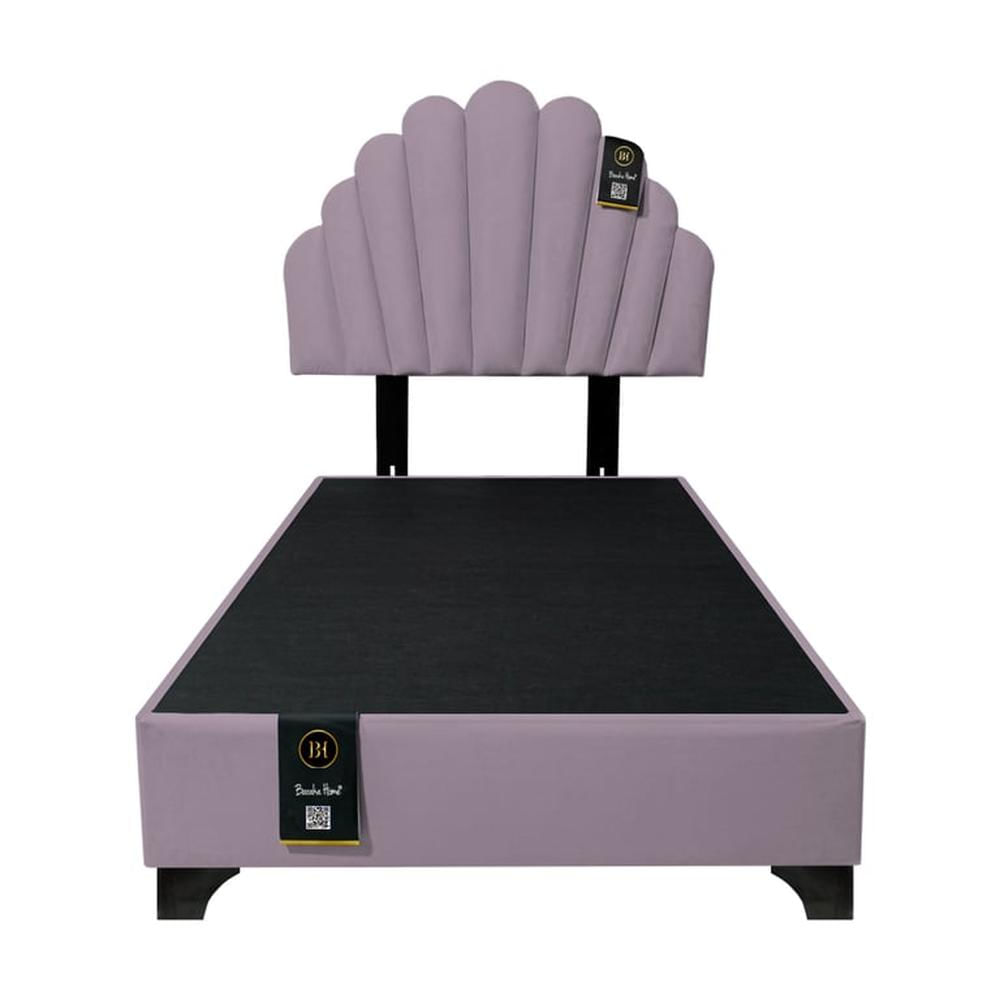 Dormitorio Afrodita + Cabecera patas ajustables 1.5 plz - Lila