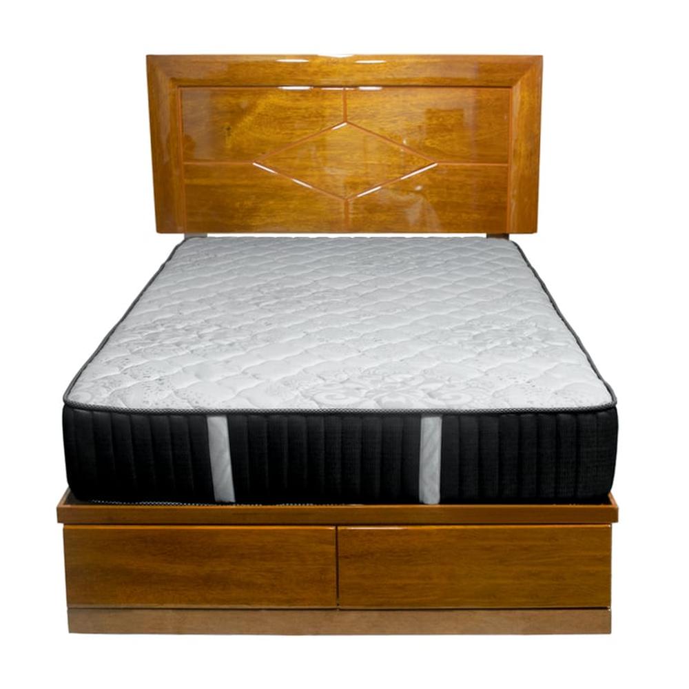 Dormitorio Trento DR + Sabanera Zabid Brillante 2 Plz - Caramelo