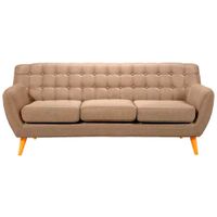 Sofá Vintage Louth 3 cuerpos - Beige claro