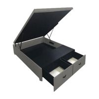 Box Espacio Yambol 1.5 Plz - Gris Oscuro