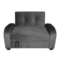 Sofá Cama Oakland 1.5 Plz - Gris Oscuro