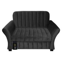 Sofá Cama Vancouver 1.5 Plz - Gris Oscuro