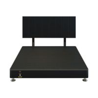 Dormitorio Linz 1.98 x 2.03 + Cabecera Neuss Pata Desmontable King - Negro