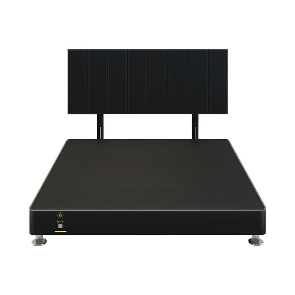 Dormitorio Linz 1.98 x 2.03 + Cabecera Neuss Pata Desmontable King - Negro