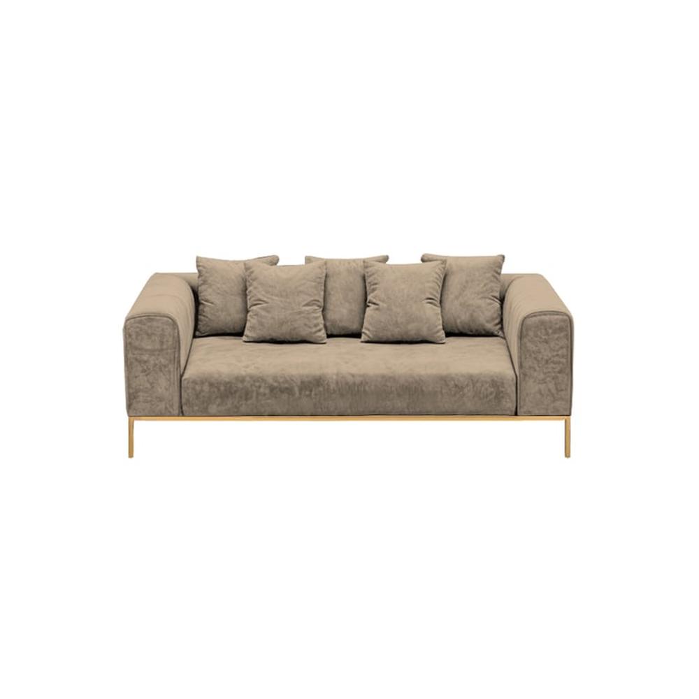 Sofá Luxury Dolneni 3 Cuerpos - Beige claro