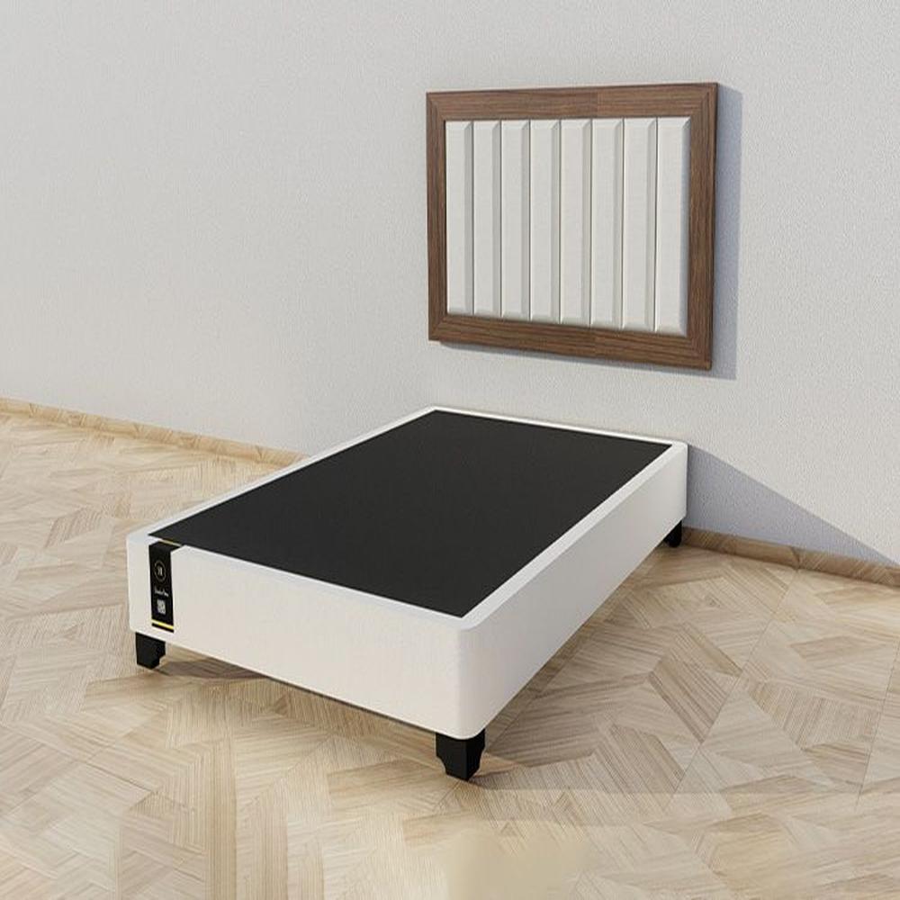 Dormitorio Segovia + Cabecera Aerea 1.5 plz - Beige Claro y Damasco