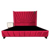Dormitorio Lienz 1.5 Plz + Cabecera + 1 Velador - Rojo