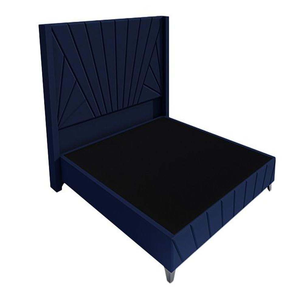 Dormitorio Lienz + Cabecera emperatriz Cadíz 1.5 plz - Azul Marino