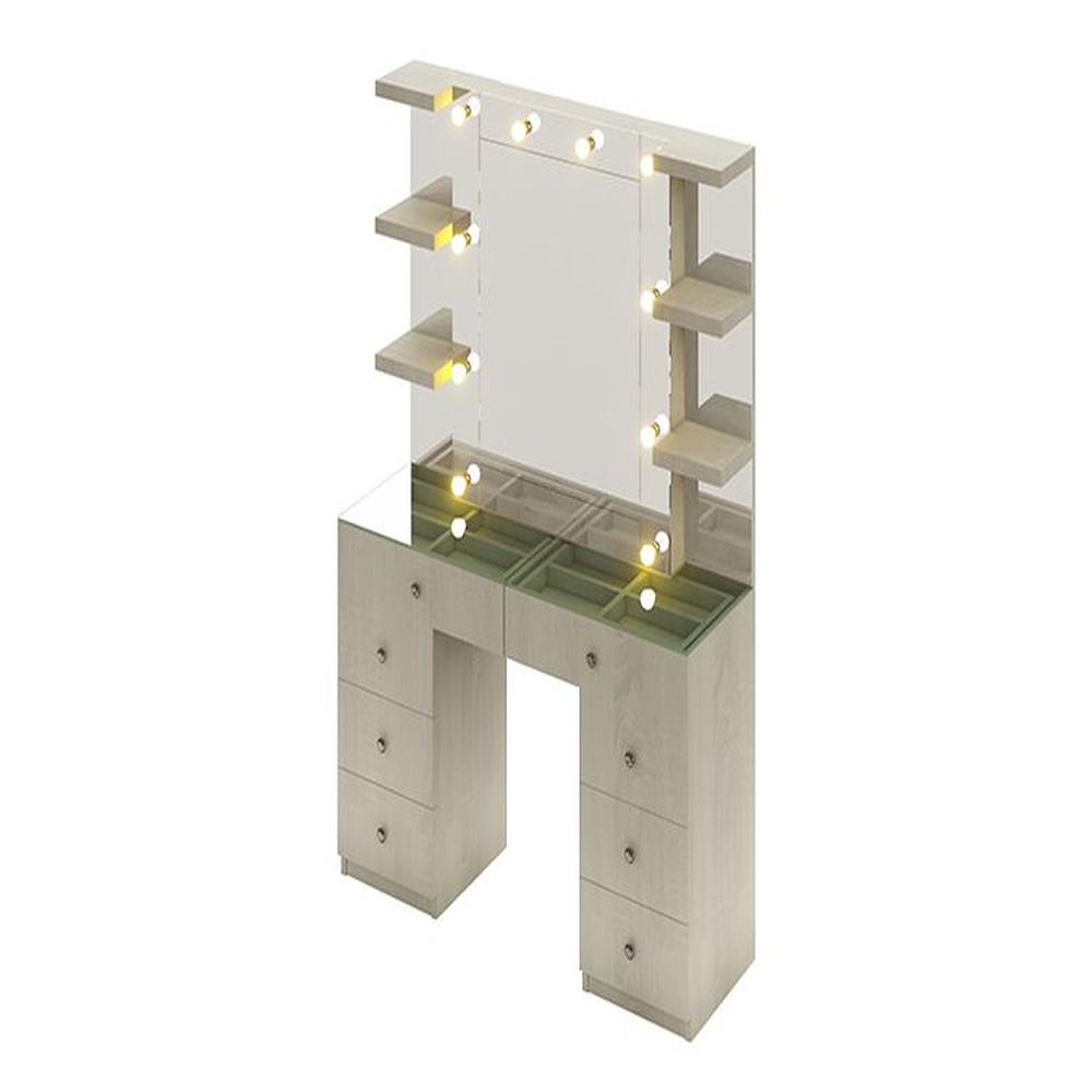 Tocador Organizador Aster Con Espejo Despegable - Polar